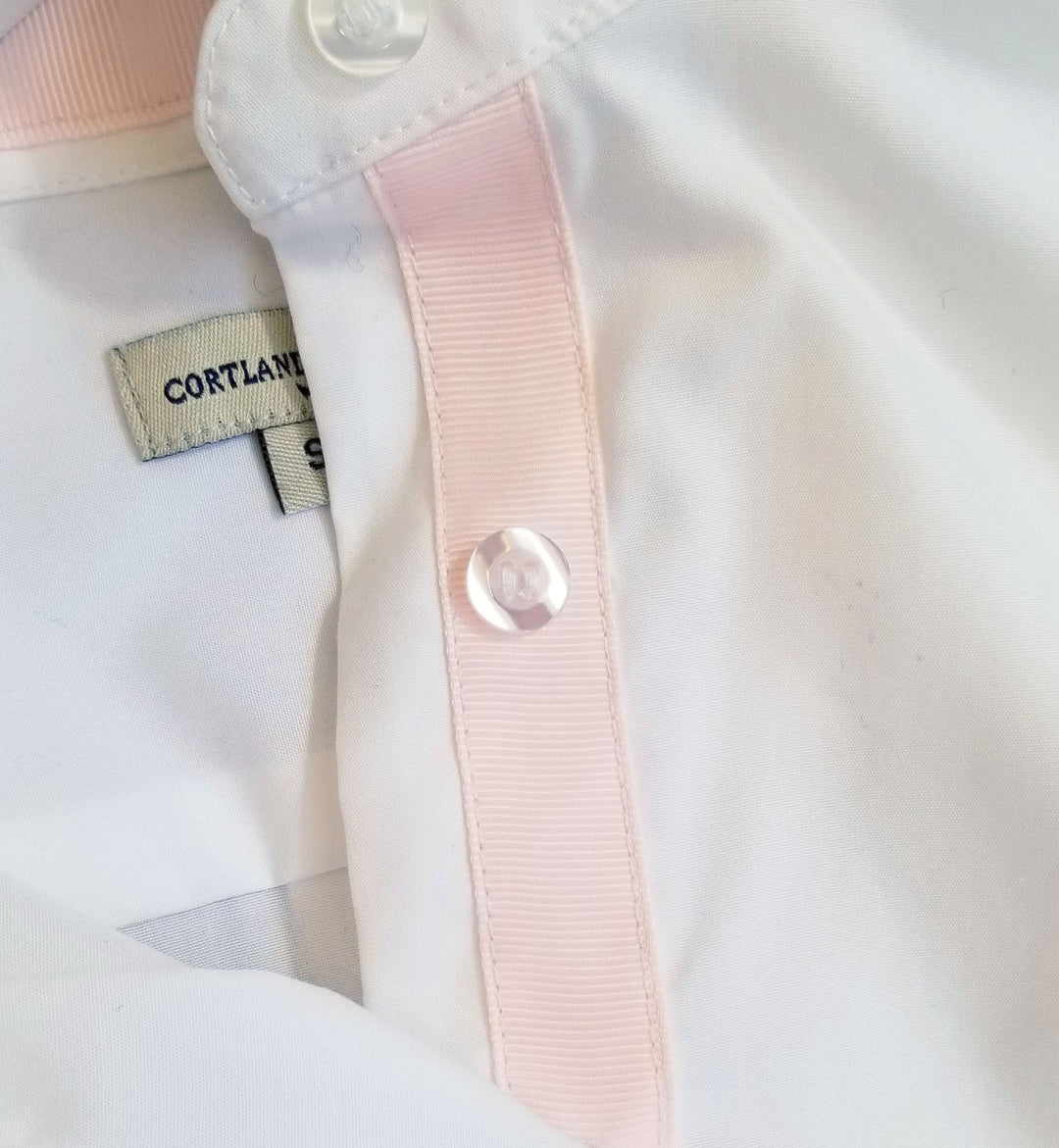 Classic Oxford Blouse White and Pink by Cortland Park