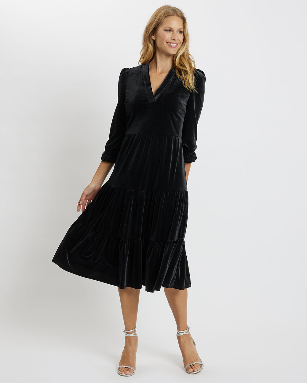 jude connally dress Portia Dress Jude Cloth in Butterfly Tile Sorbet| Jude Connally XXL / Butterfly Tile Sorbet