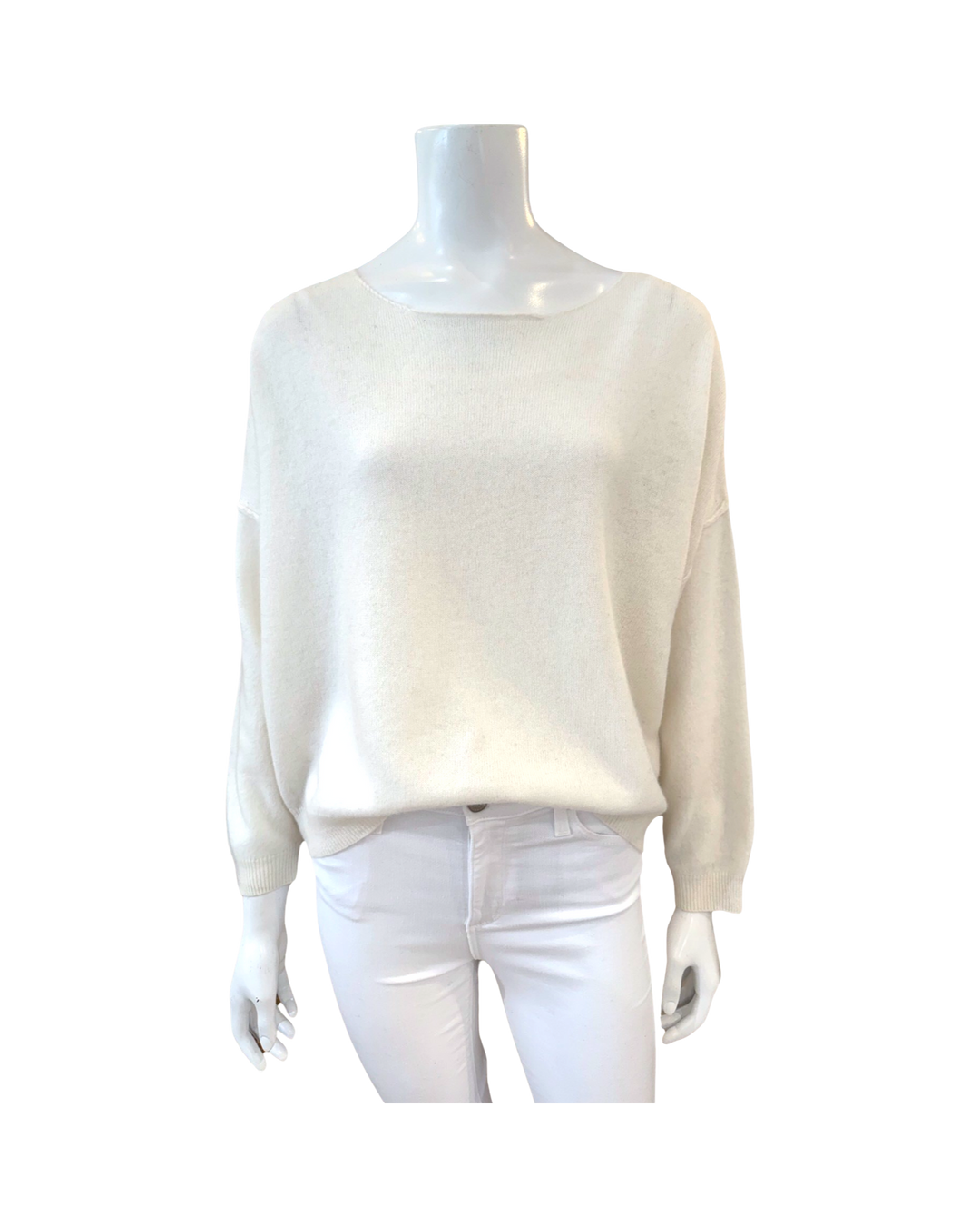 Cooper Sweater in Snow White by Cortland Park