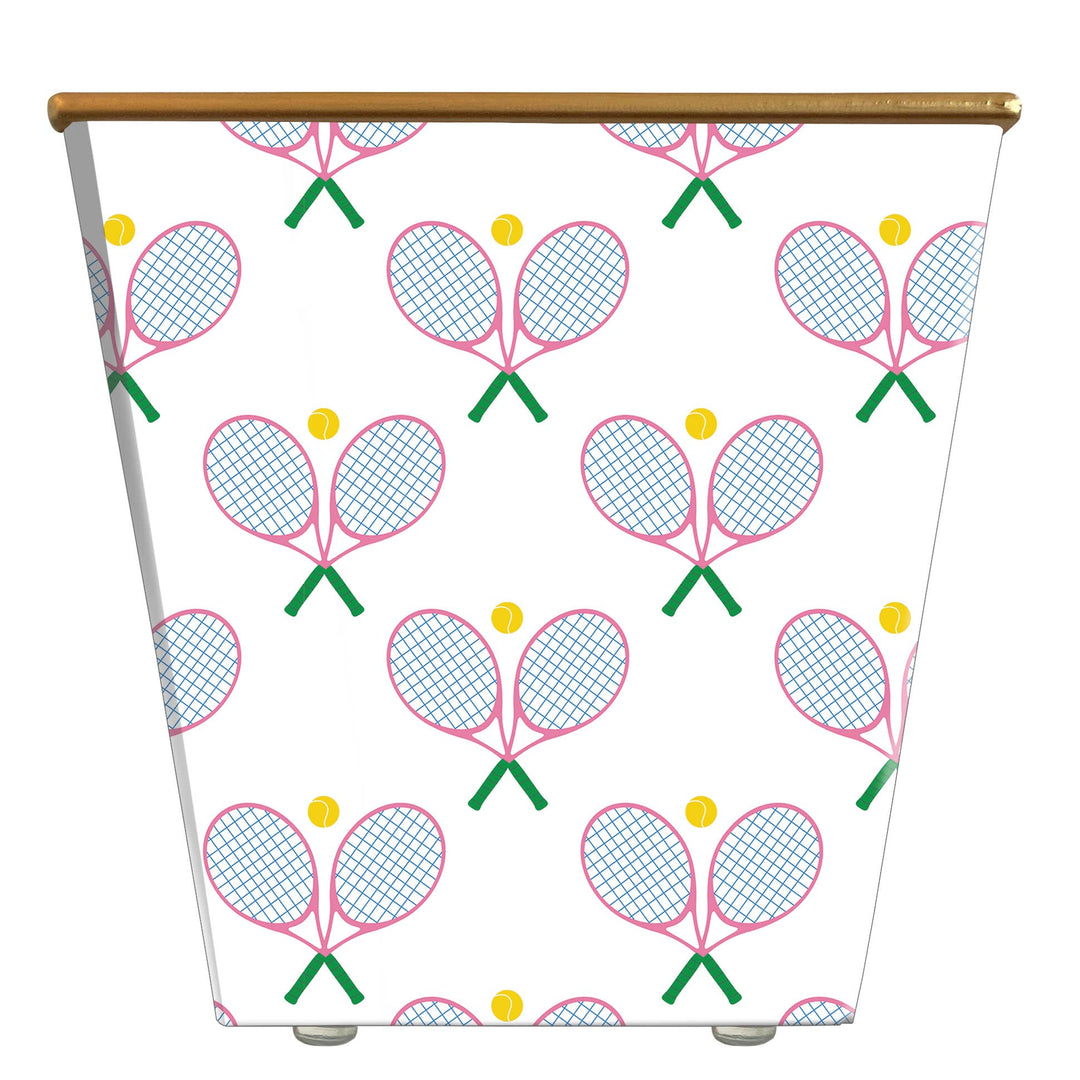 Hedge Farm Tennis Racquets Cachepot Candle in Blue Spa Scent