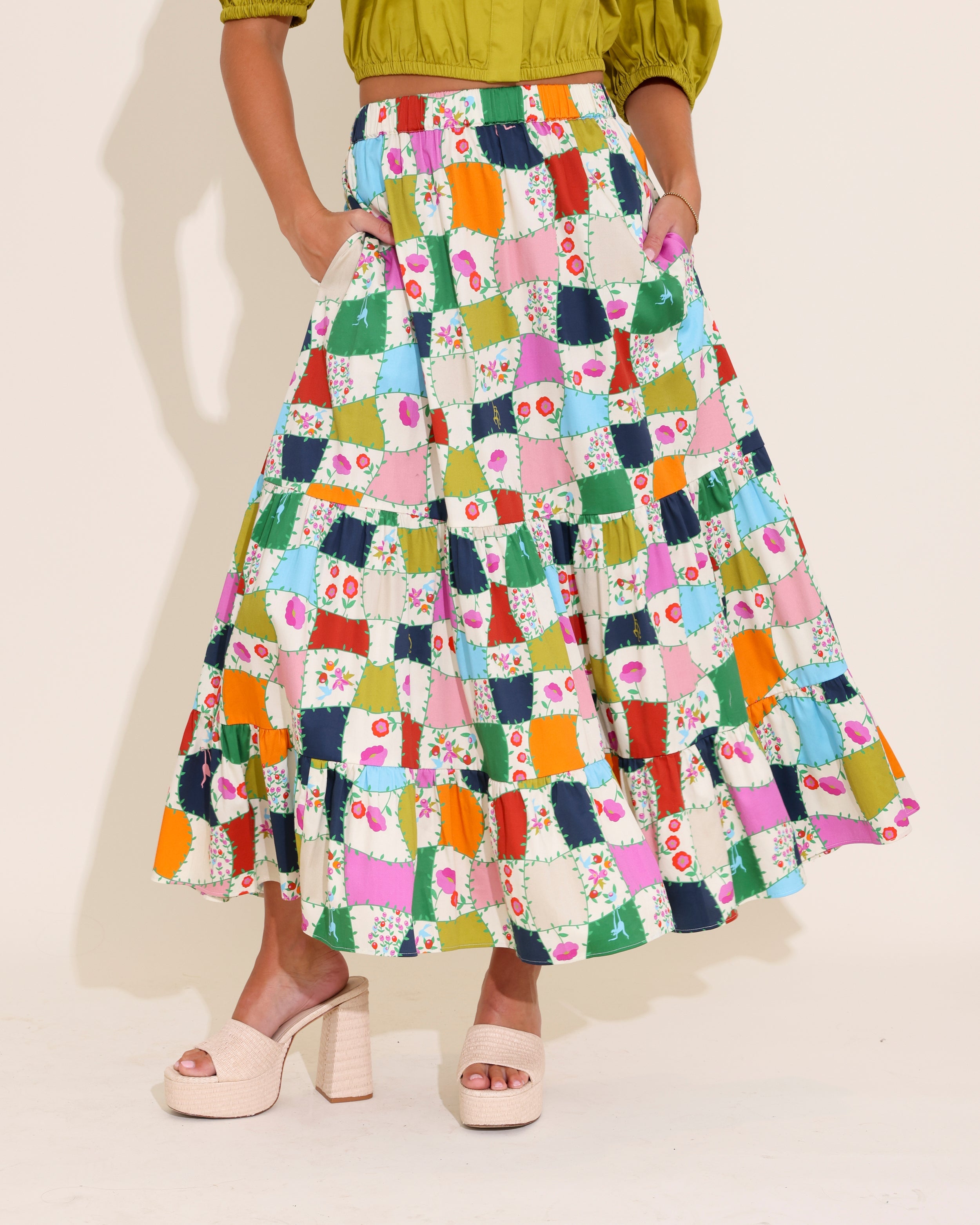 ANDMARY】Amanda pleats skirt