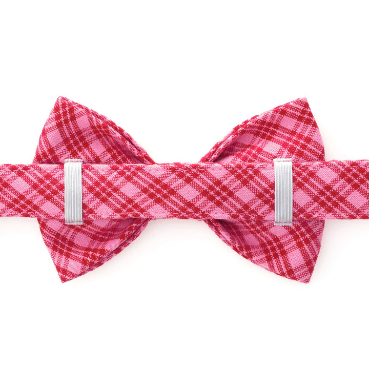 HTH x TFD Katherine Plaid Valentine's Day Dog Bow Tie: Standard
