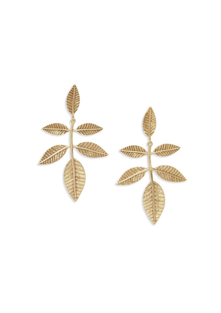 Ever Alice Leaf Earrings