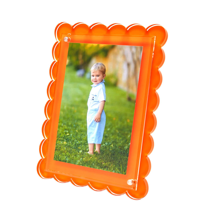 Tara Wilson Designs Scallop Frame in Orange