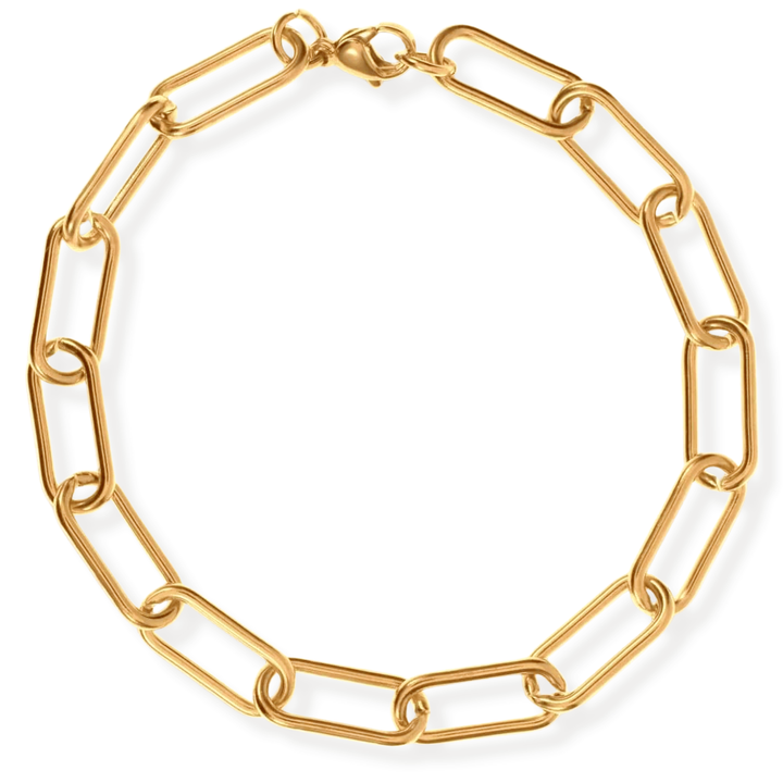 Ellie Vail - Carla Paperclip Chain Bracelet: Gold