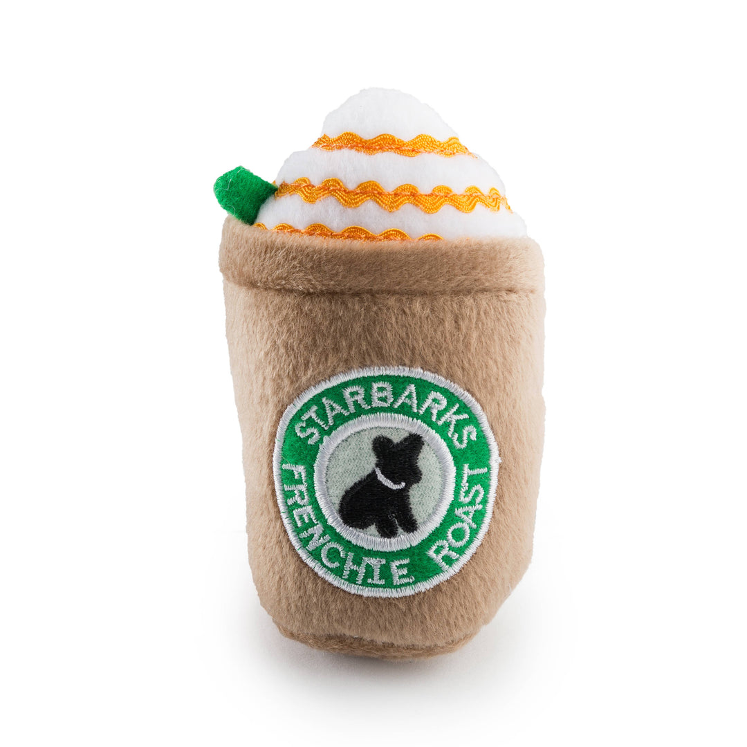 Haute Diggity Dog Starbarks Frenchie Roast W/ Straw Squeaker Dog Toy: Small / Mini