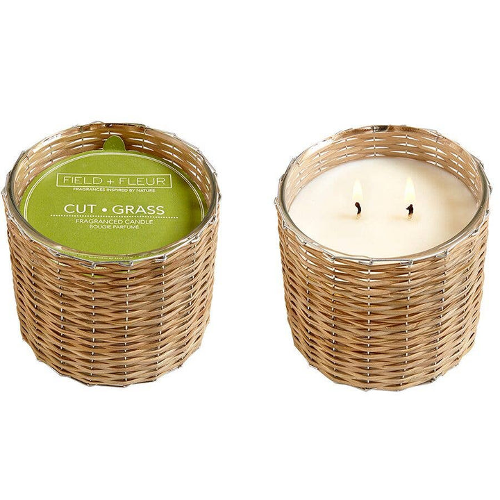 Field + Fleur Cut Grass 16oz Candle