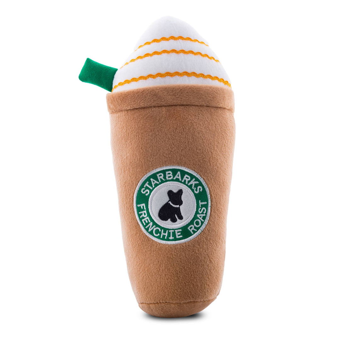 Haute Diggity Dog Starbarks Frenchie Roast W/ Straw Squeaker Dog Toy: Small / Mini