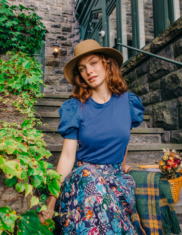 Love The Label Esme Tee in Navy