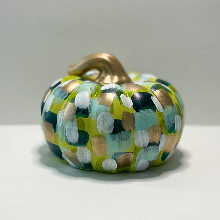 Squatty Green Abstract Pumpkin