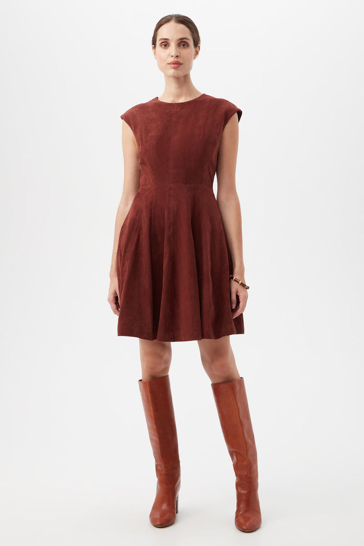 Trina Turk Sabi Dress in Mahogany