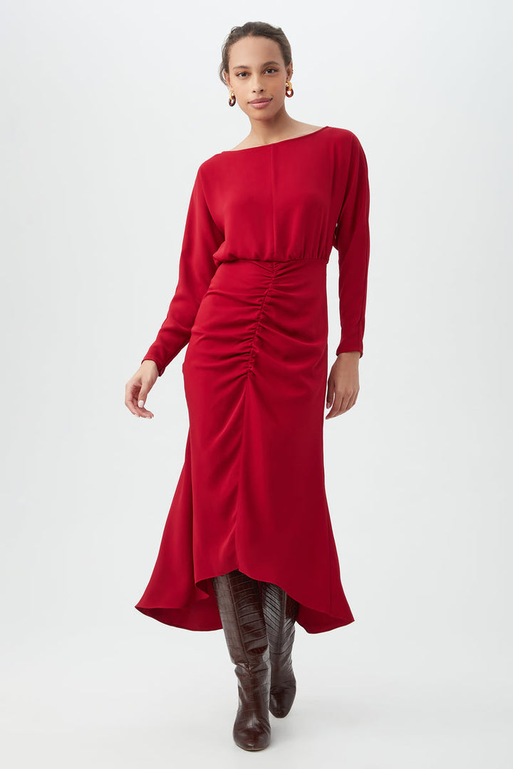 Trina Turk Behati Dress in Roselle Red