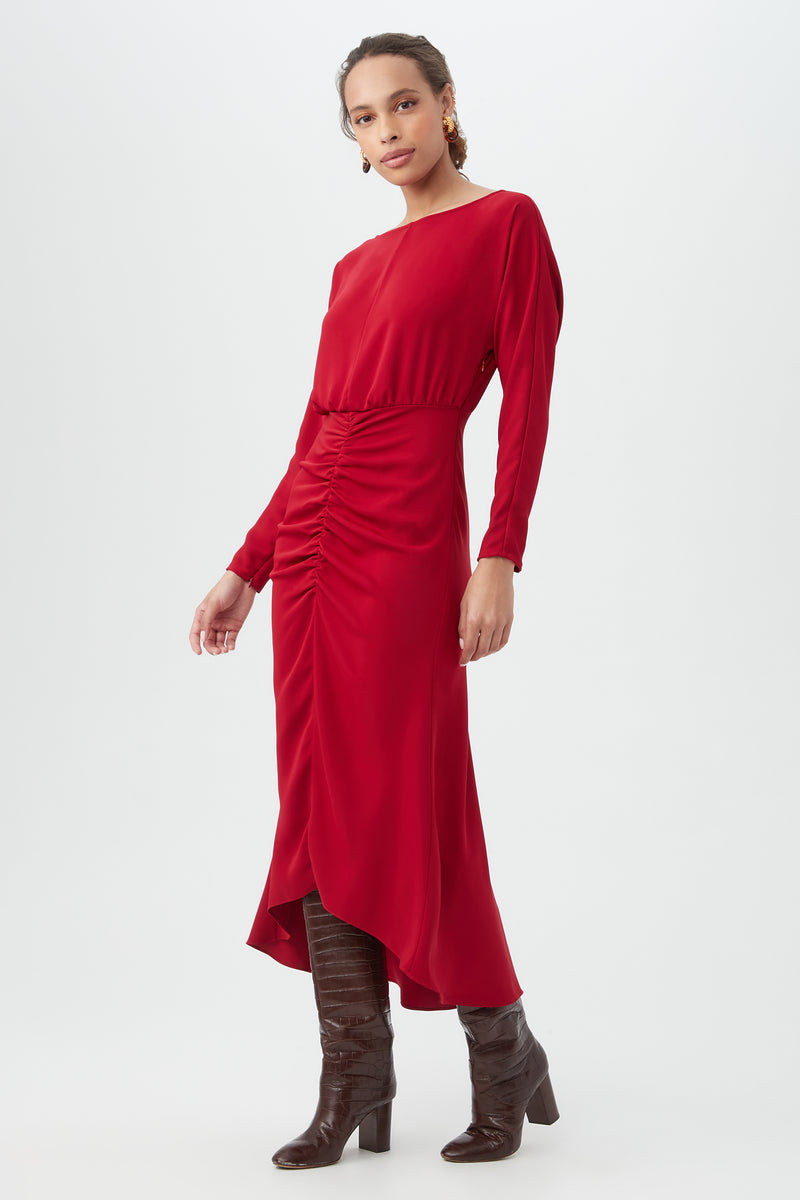 Trina Turk Behati Dress in Roselle Red