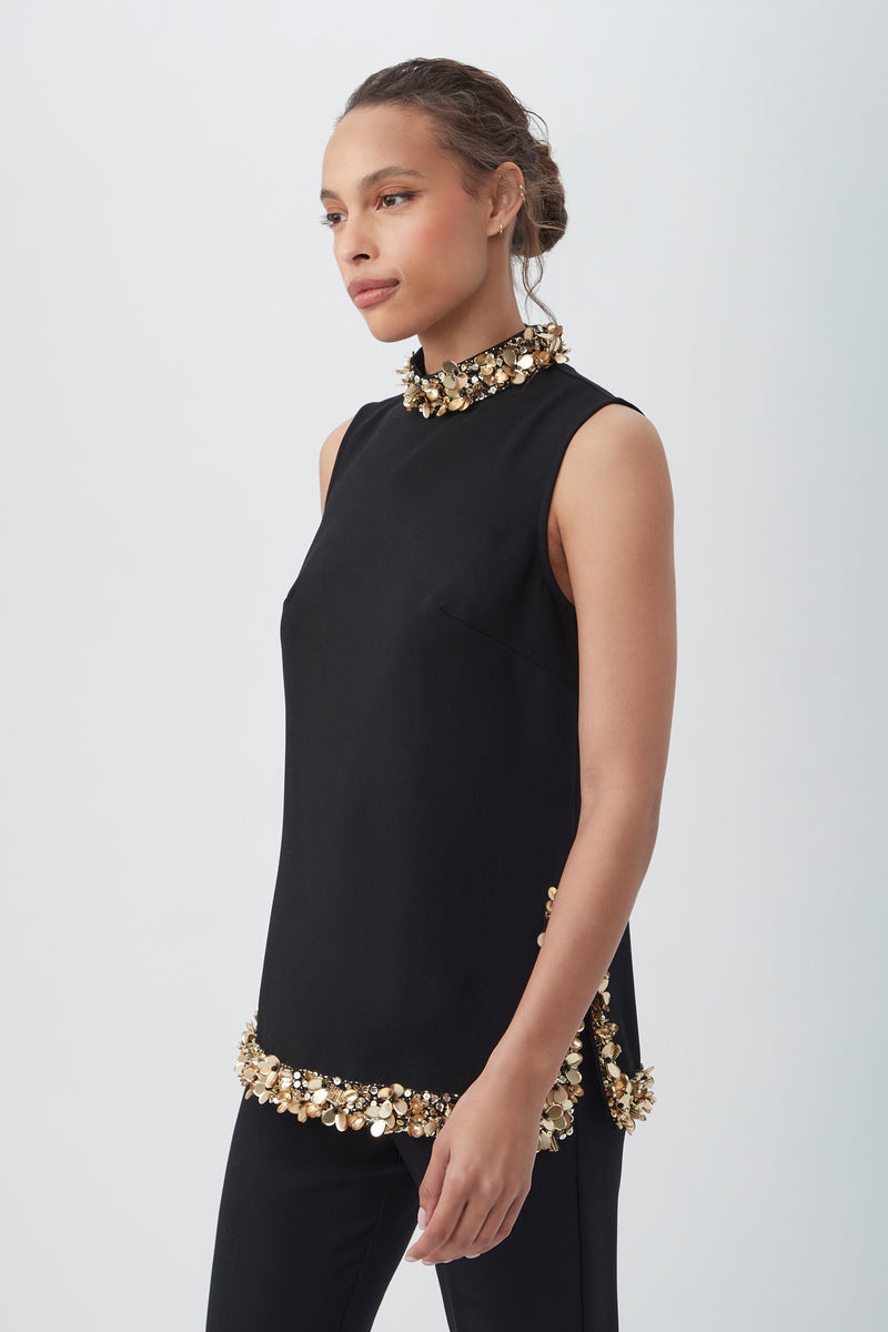 Trina Turk Wonderous Top in Black