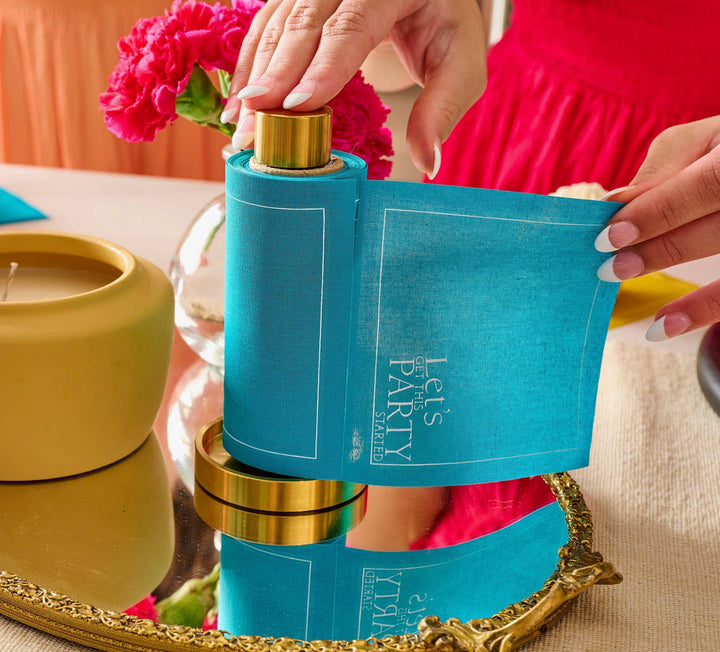 Toasting With Tara Gold Cocktail Napkin Stand