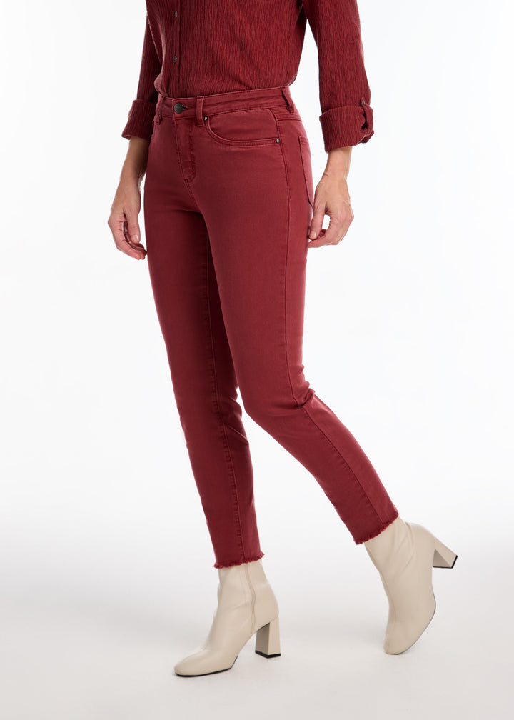 FDJ Olivia Slim Ankle Denim in Rust