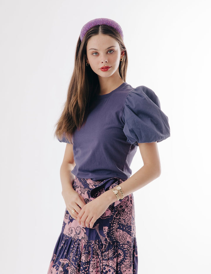 Lali Tee in Purple by Love the Label