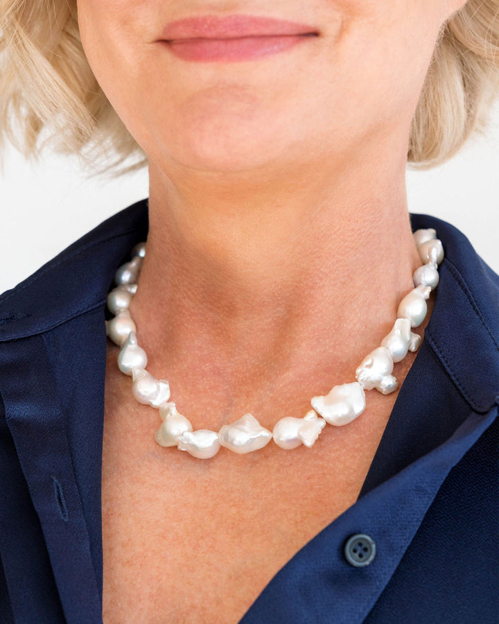 Susan Shaw Large Baroque Genuine Freshwater Pearls