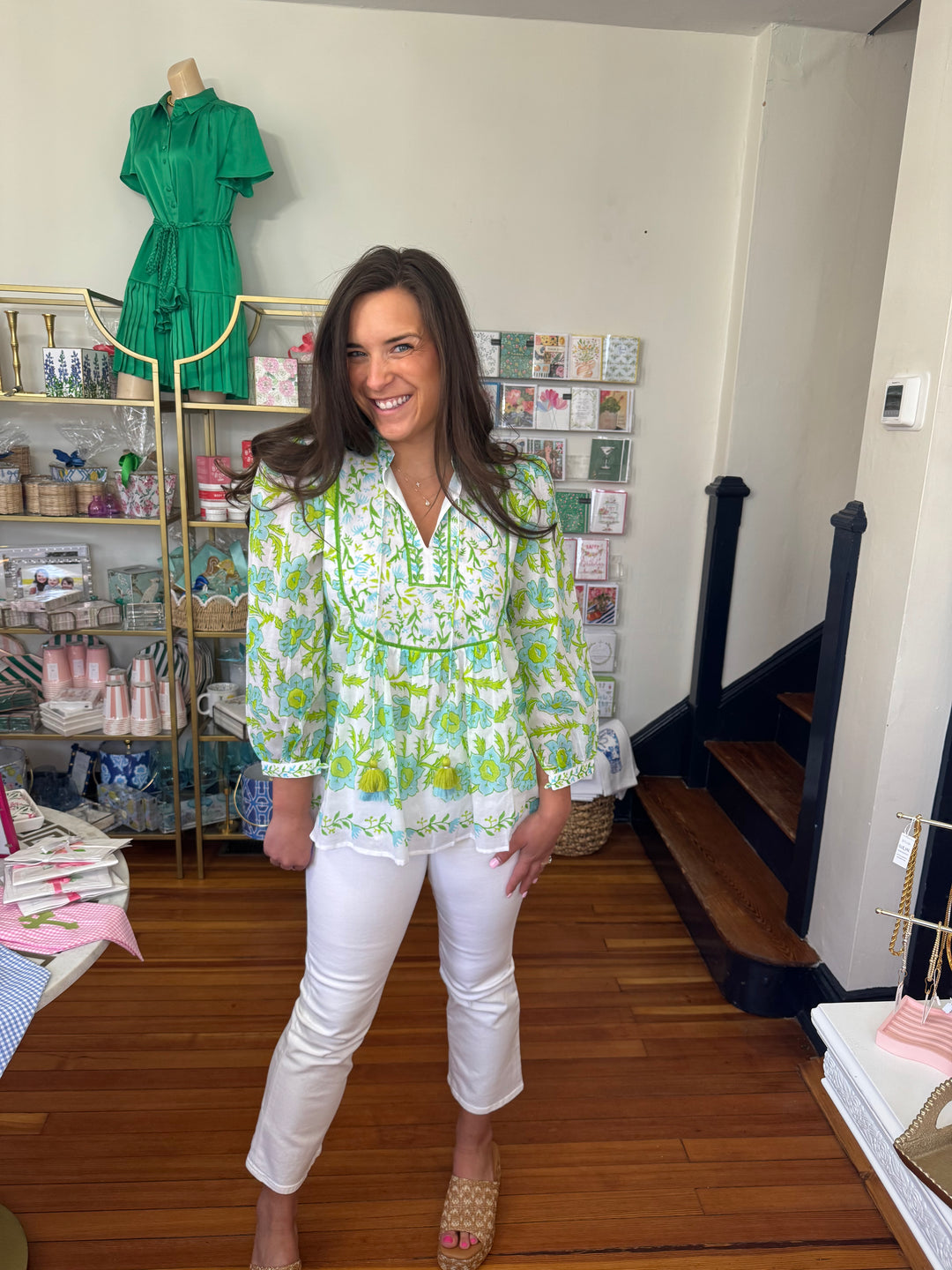 Tulips Peasant Top by Bella tu