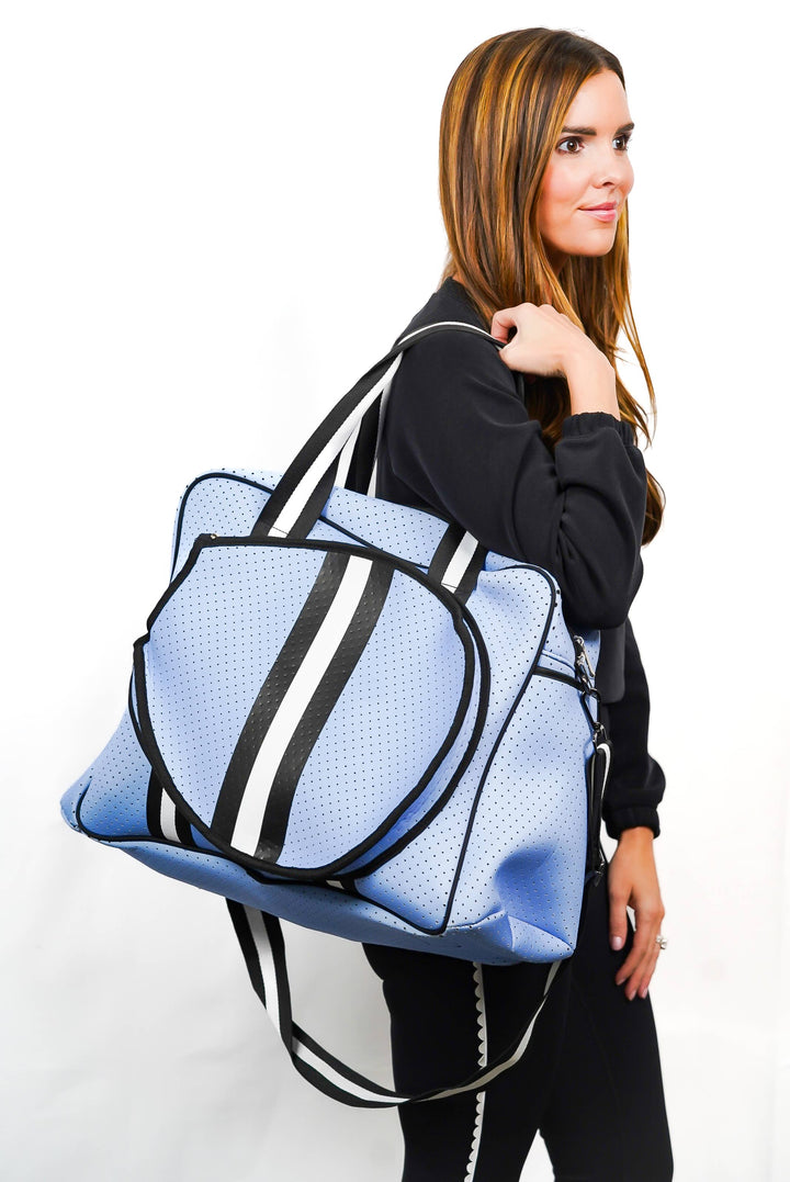 Baby Blue & Navy Tennis Bag By Parker & Hyde