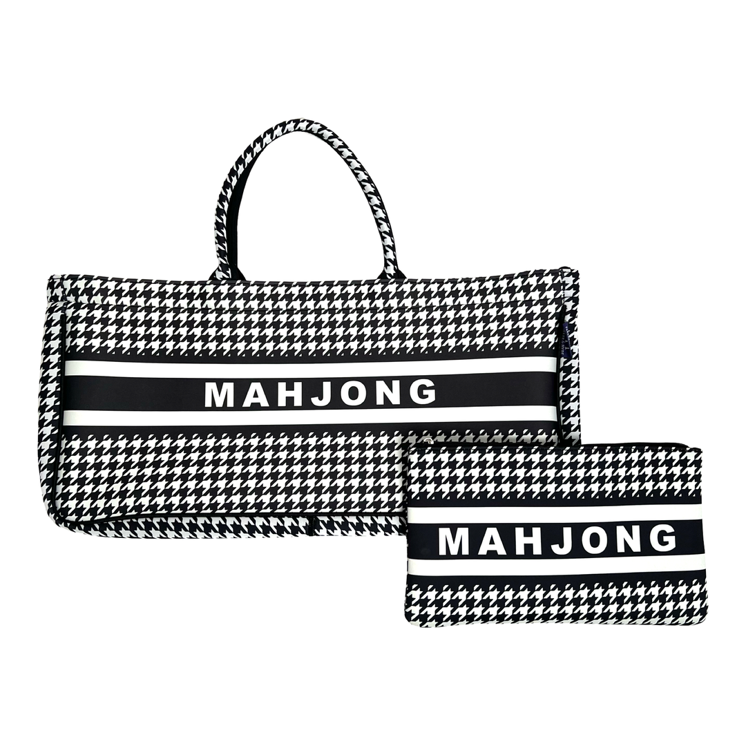 Houndstooth Game Night Mahjong Bag