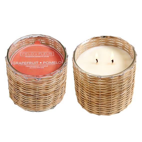 Field + Fleur Grapefruit Pomelo 16oz Candle