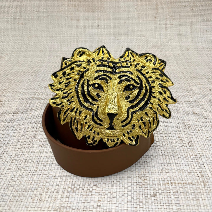 Belt Buckle - Liger Lion Buckle by Garland Bags