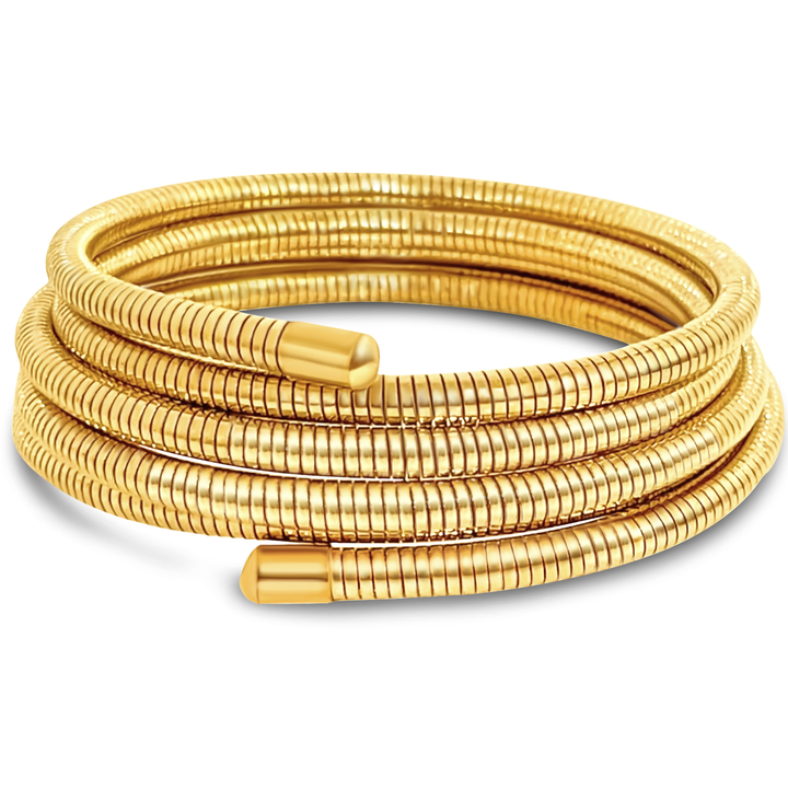 Ellie Vail - Krishna Coil Wrap Bracelet: Gold