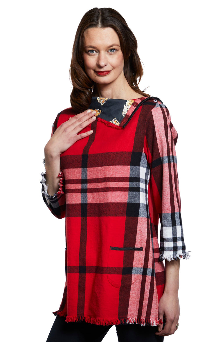 Dizzy Lizzy Aspen Cowl Neck Tunic