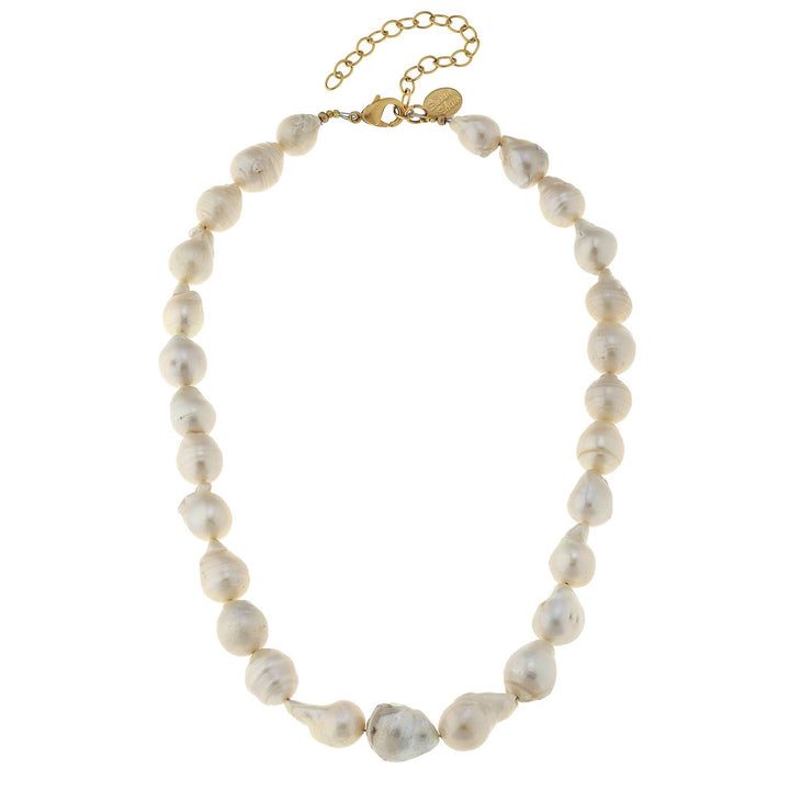 Susan Shaw Large Baroque Genuine Freshwater Pearls
