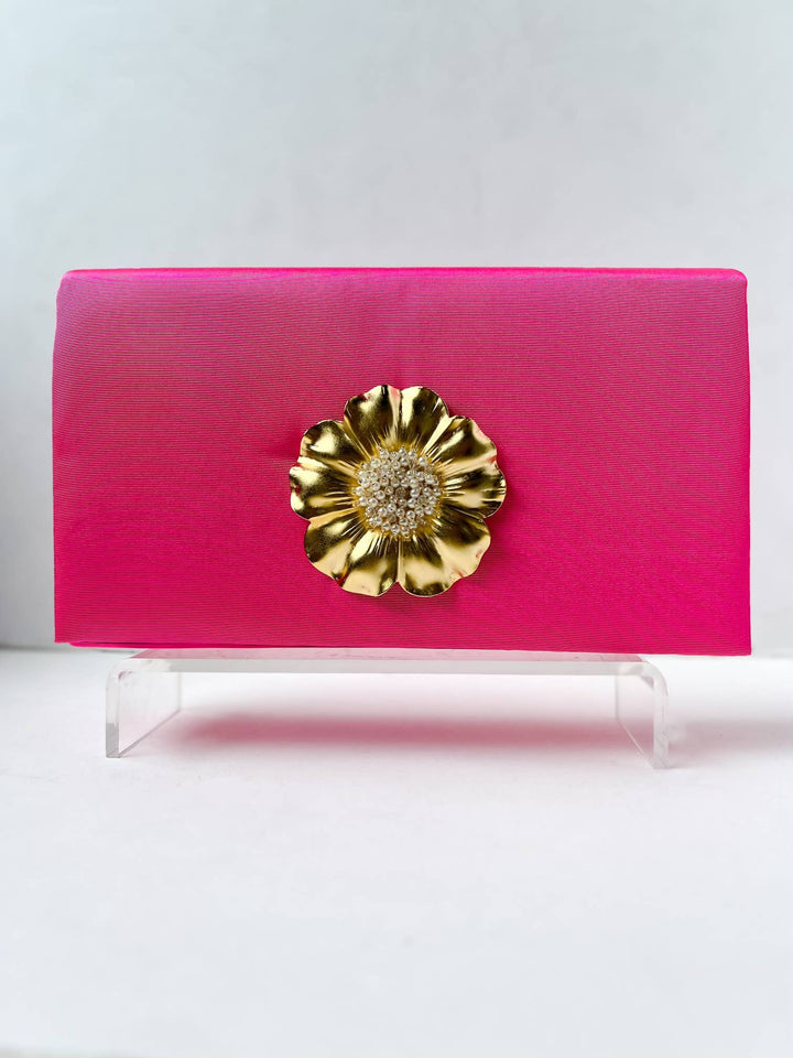 Pink Jillian Clutch by Lisi Lerch