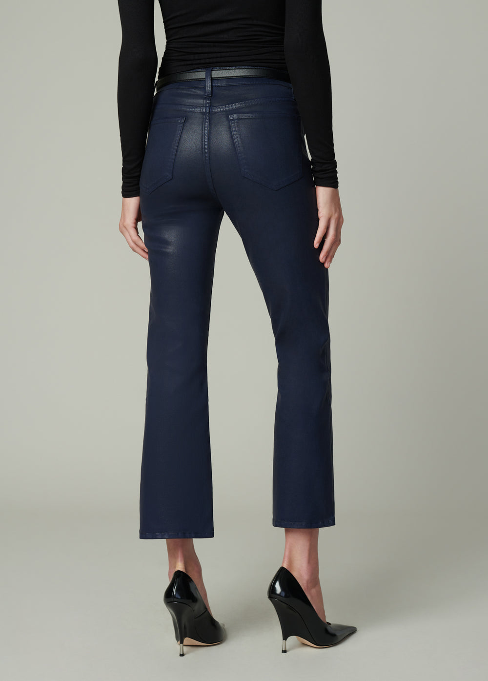 Joe's Jeans The Callie Coated Bootcut in Navy