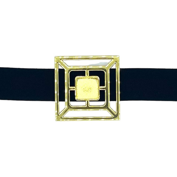 Garland Bags Fretwork Medallion Belt Buckle