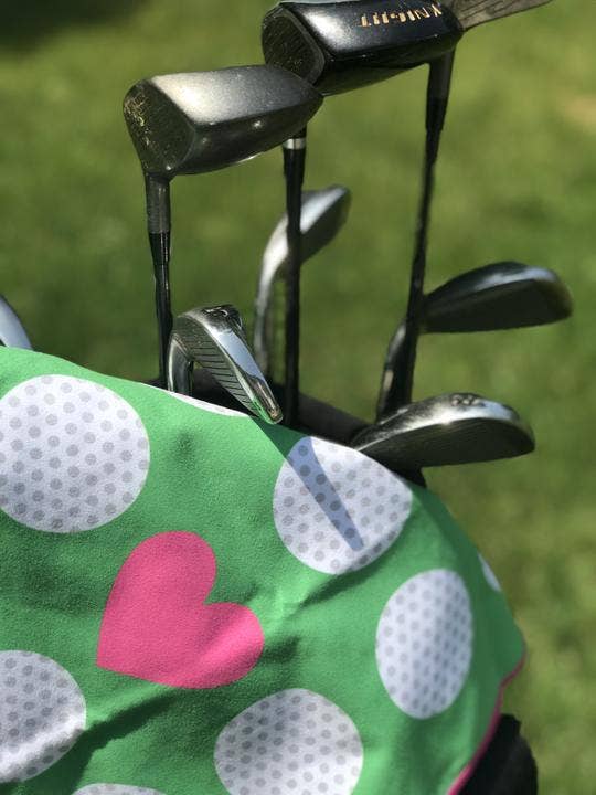 Golf Towels W Grommet & Carabiner, Love Golf