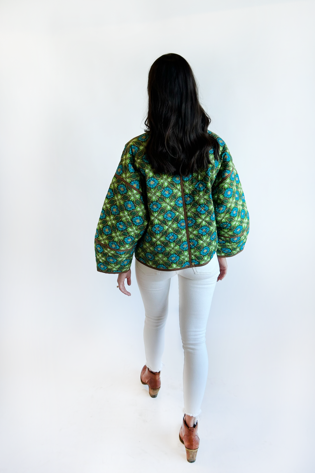 The Eloise Reversible Quilted Jacket - Crown Jewel: S/M