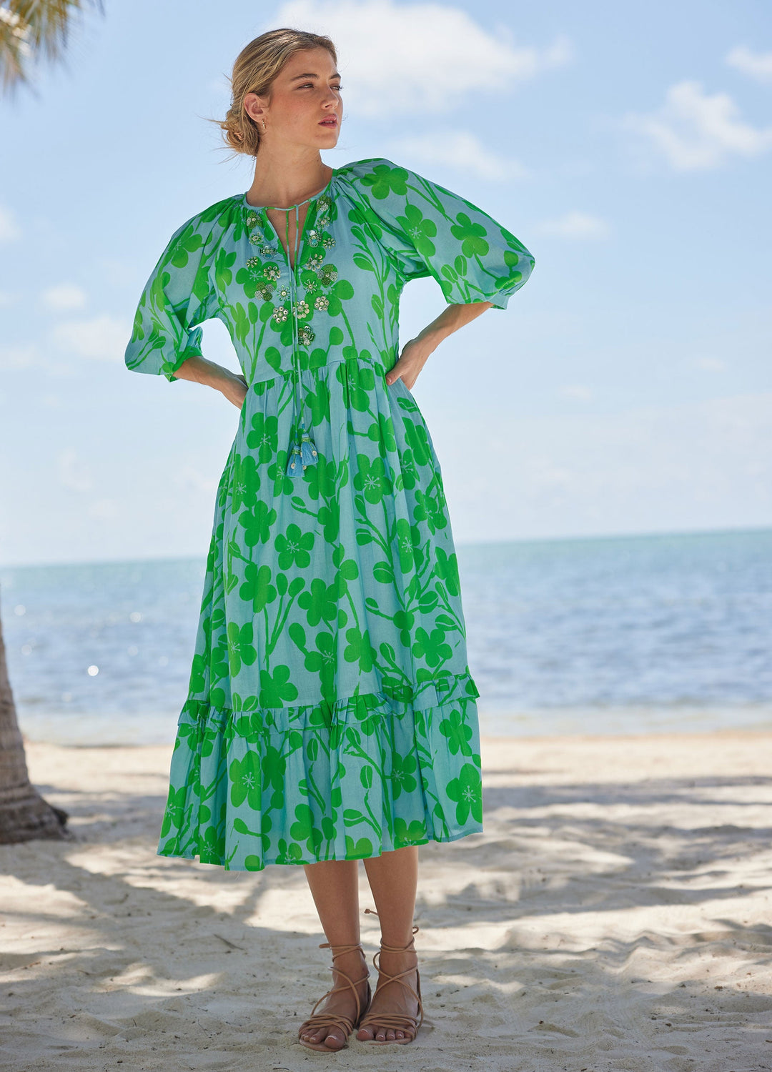 Elsa Dress in Petal Print by Bella Tu