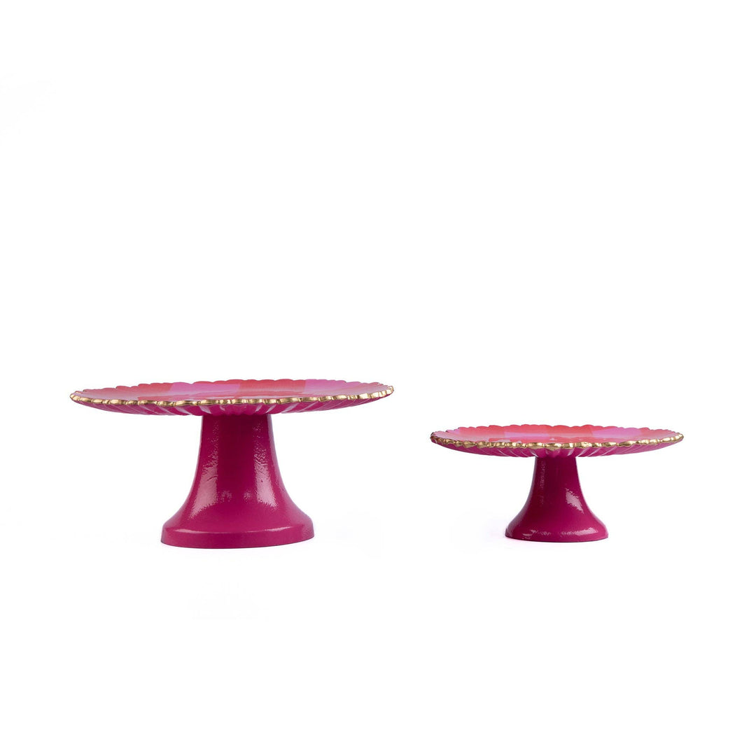 Jaye's Studio Charlotte Buffalo Enameled Cake Stand