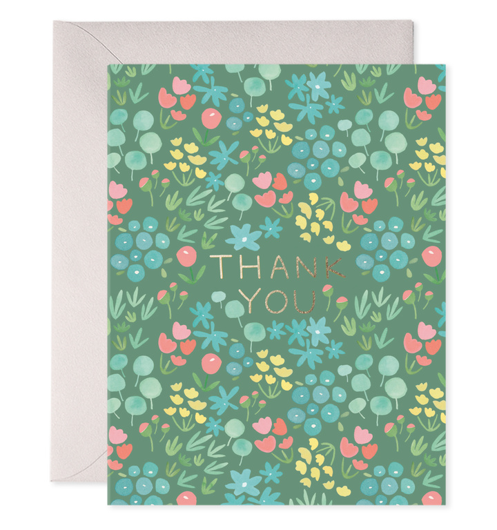 Sage Meadow Thank You Greeting Card