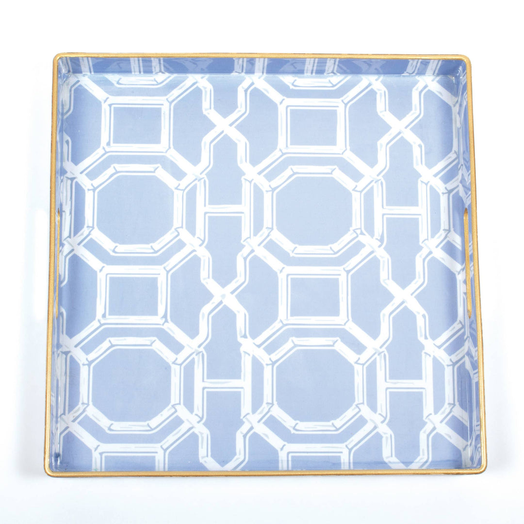 8 Oak Lane Bamboo Trellis Square Tray