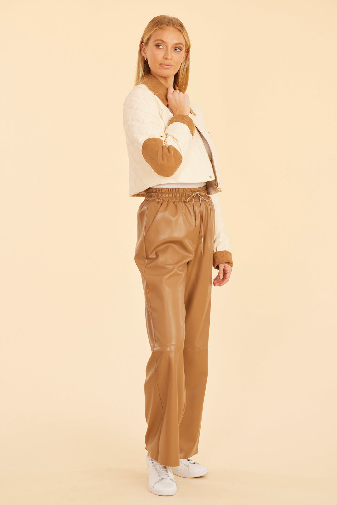 Dolce Cabo Faux Leather Drawstring Pant