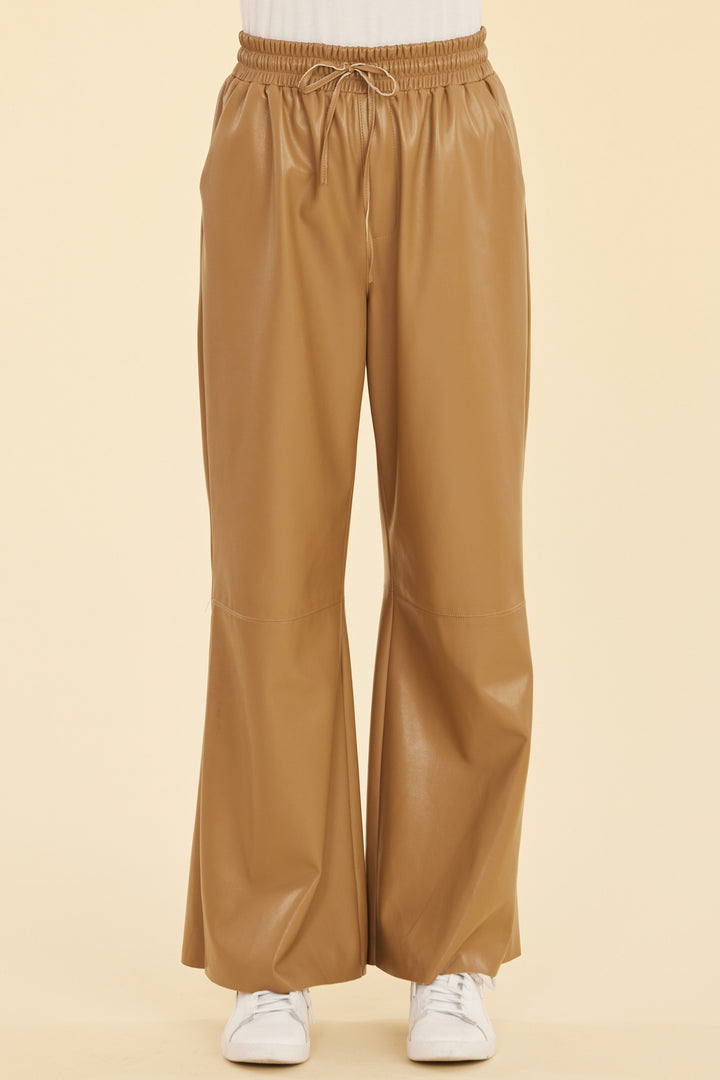 Dolce Cabo Faux Leather Drawstring Pant