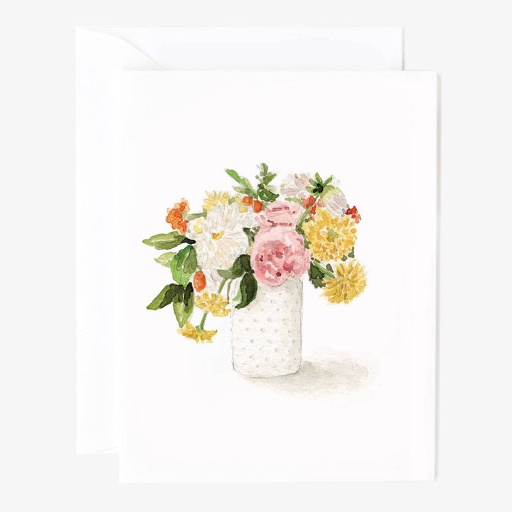 Hobnail bouquet notecards by Emily Lex