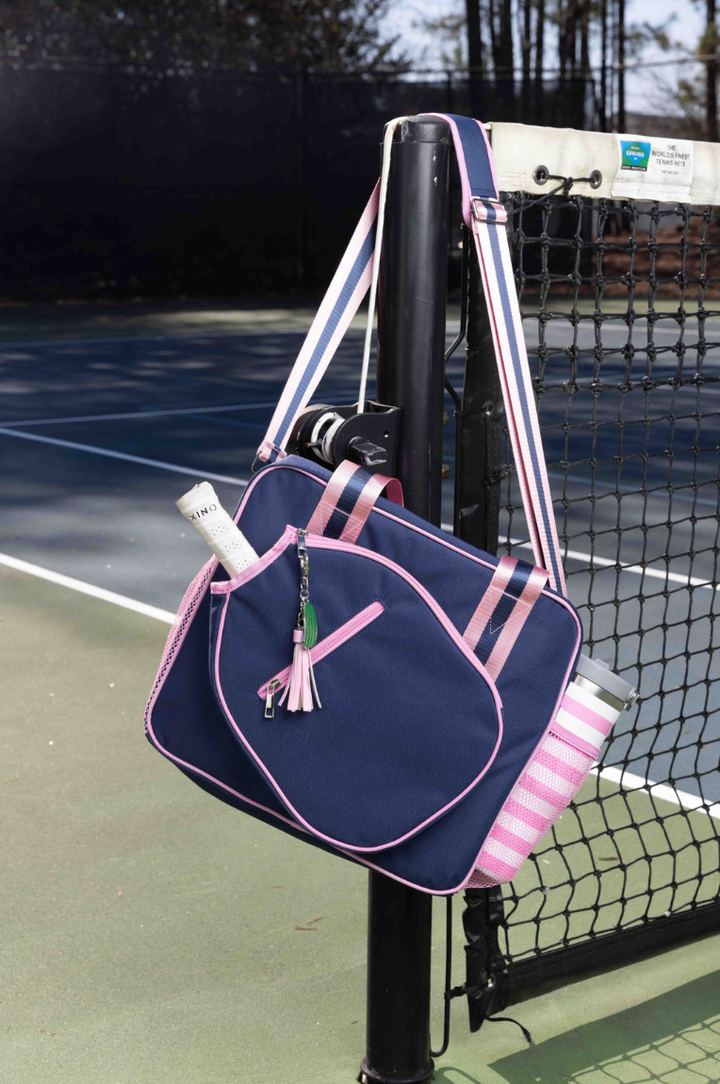 Lola Pickleball Tote Bag Navy / Pink