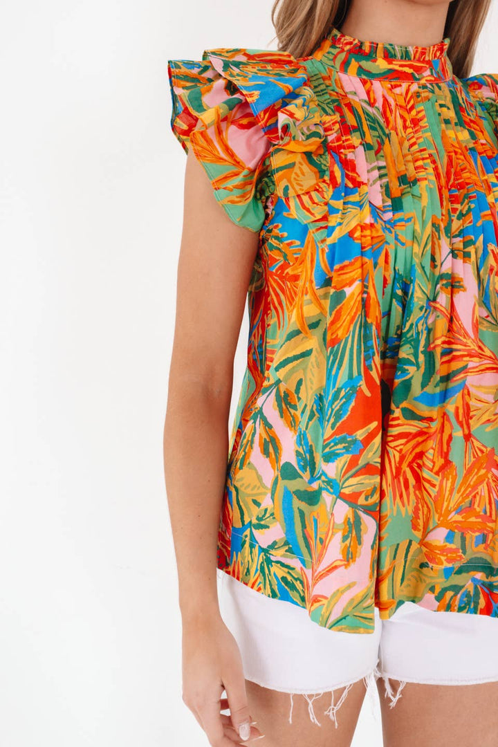 The Paloma Pleated Top by J. Marie