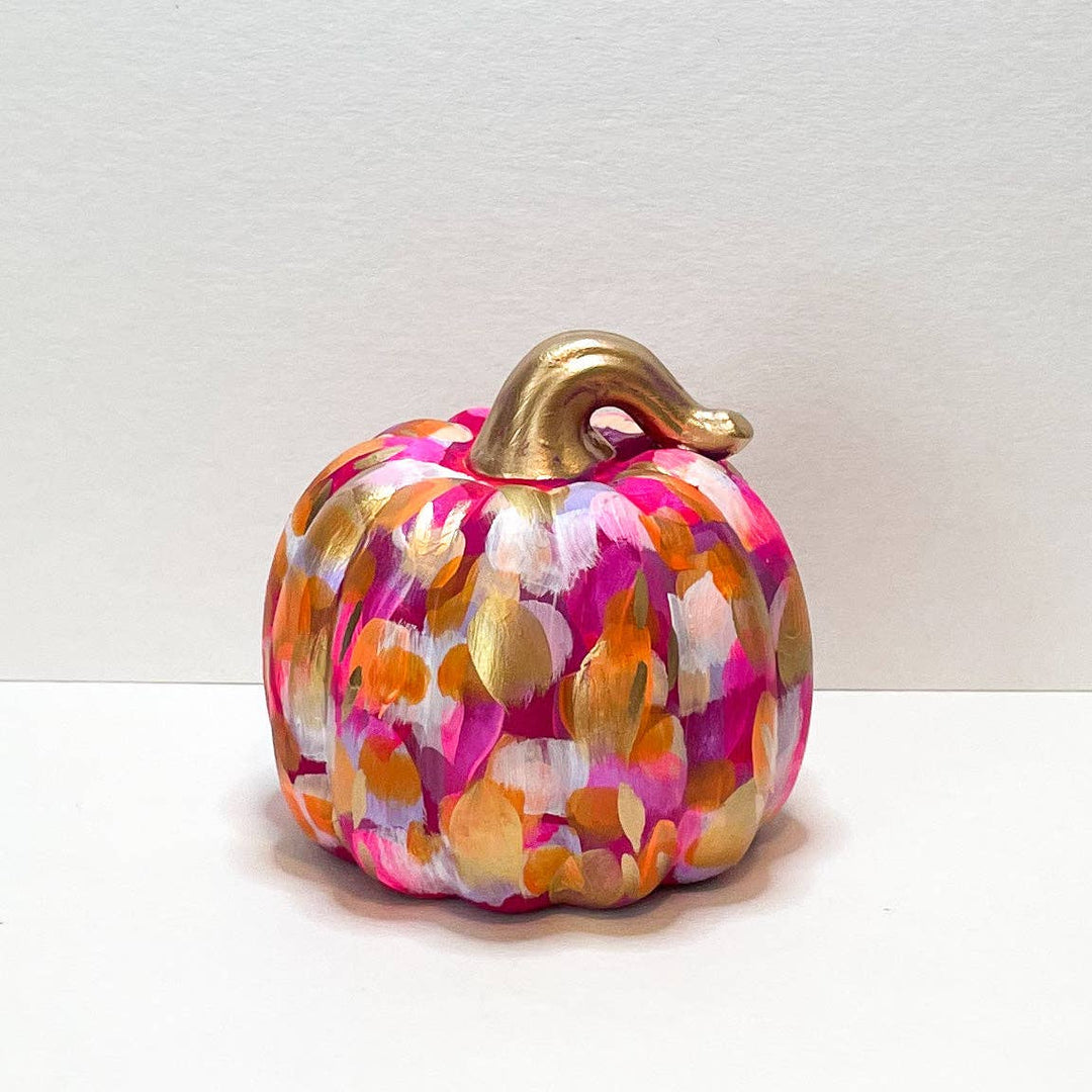 Pink Abstract Pumpkin