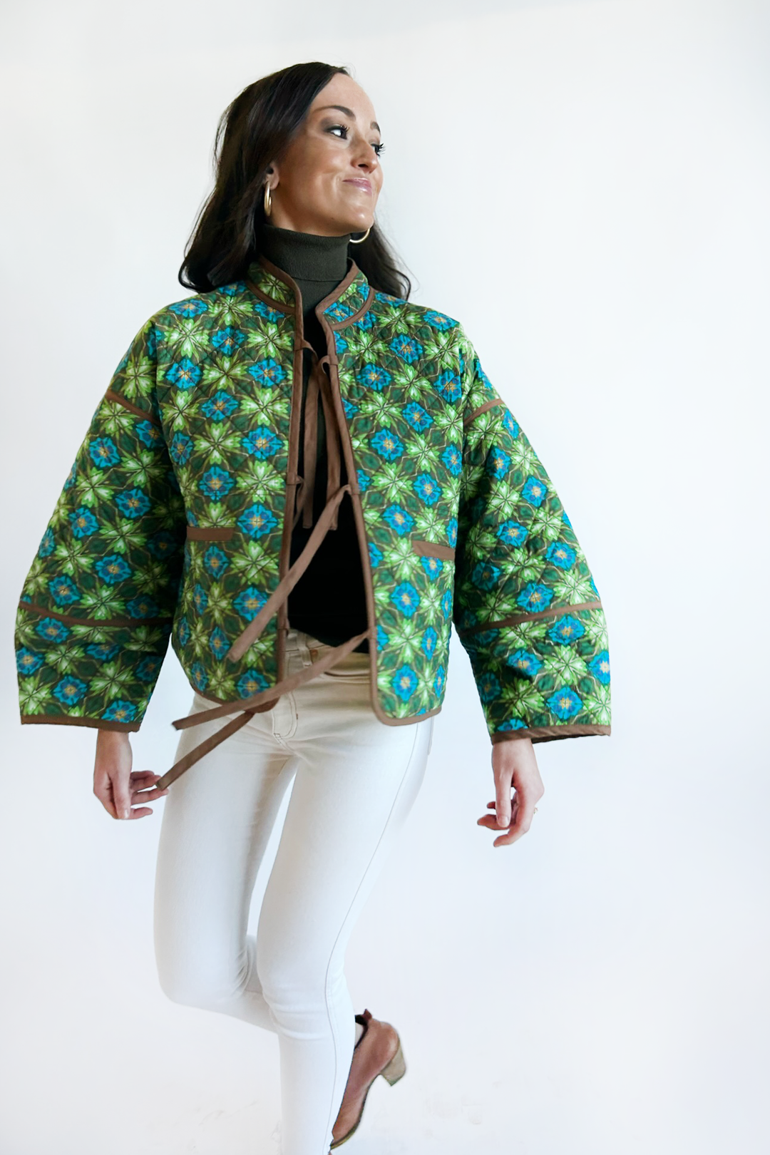 The Eloise Reversible Quilted Jacket - Crown Jewel: S/M