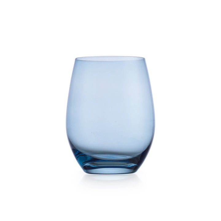 Godinger Set of Four Veneto Stemless Wine Glasses: Frost