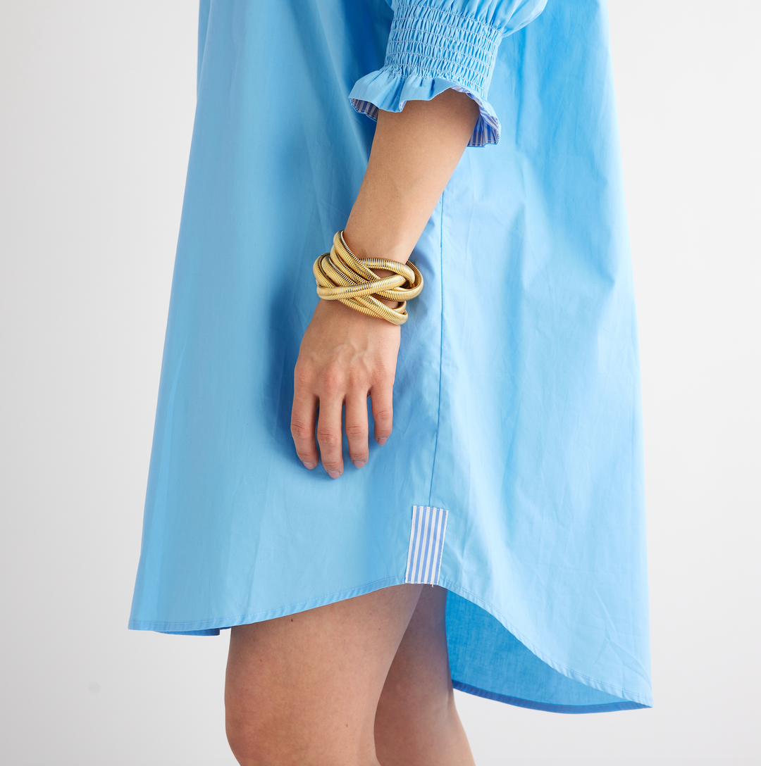 Caryn Lawn Kimberly Dress: Blue