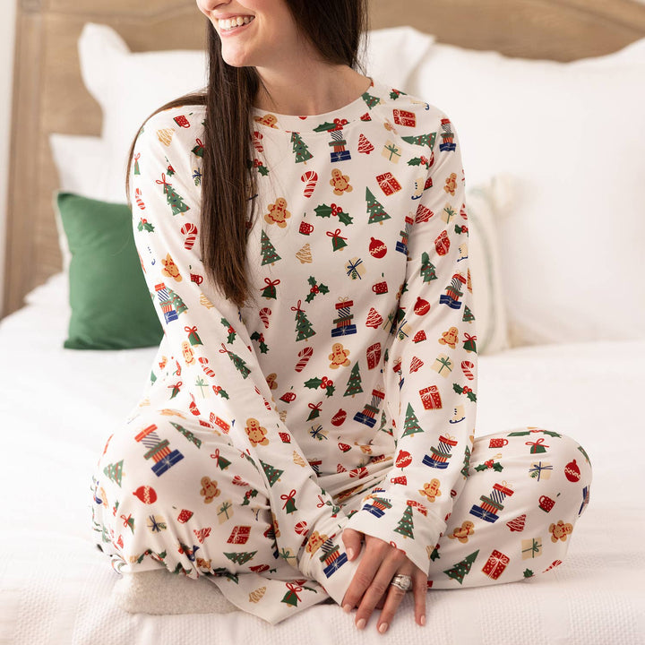 Mary Square Pajama Anne Christmas Morning Pajama Pants Set