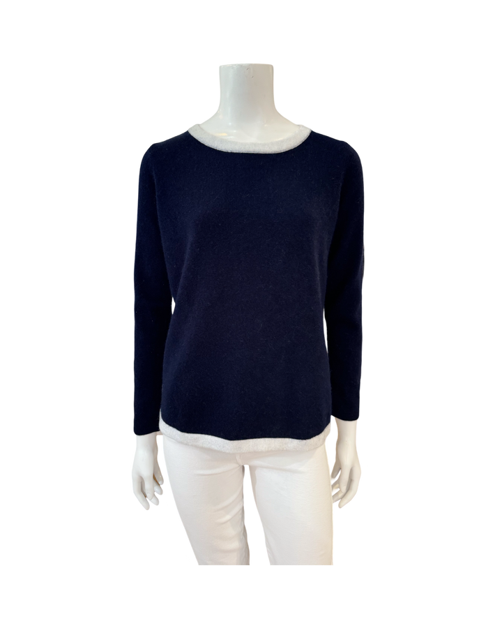 Lyla Sweater Lightweight Cashmere Crew by Cortland Park